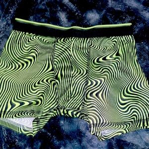Green and black boxers